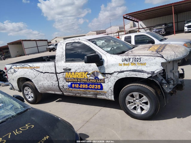 Aukcja sprzedaży 2021 Chevrolet Silverado 1500 2wd  Long Bed Wt, vin: 3GCNWAEF7MG357894, numer aukcji: 45871985