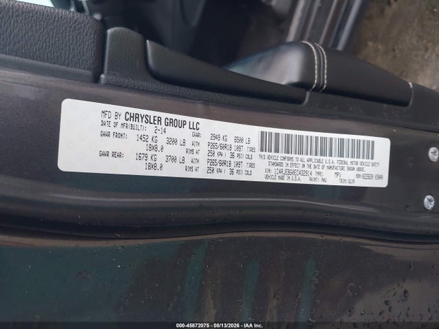1C4RJEBG0EC432914 Jeep Grand Cherokee Limited