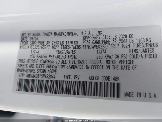 Продаж на аукціоні авто 2025 Mazda Cx-50 Hybrid Premium Package, vin: 7MMVAADW1SN132844, номер лоту: 45872138