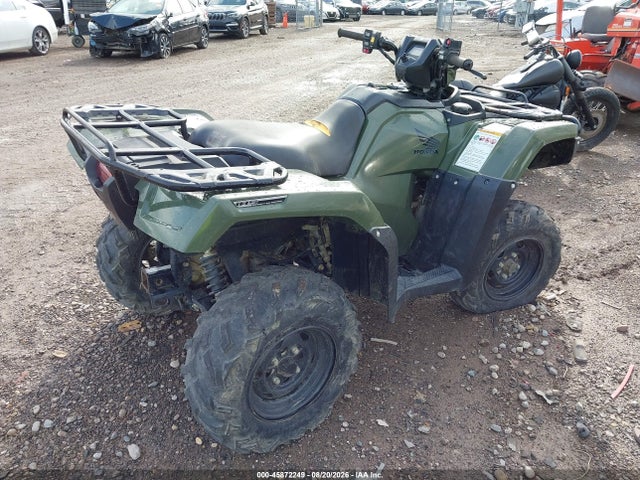 2017 Honda Trx500 Fa მანქანა იყიდება აუქციონზე, vin: 1HFTE4621H4201785, აუქციონის ნომერი: 45872249