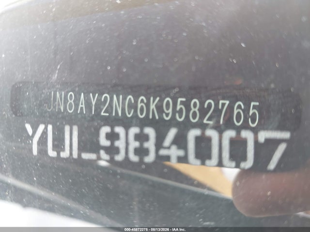 Продаж на аукціоні авто 2019 Nissan Armada Platinum/sl/sv, vin: JN8AY2NC6K9582765, номер лоту: 45872275