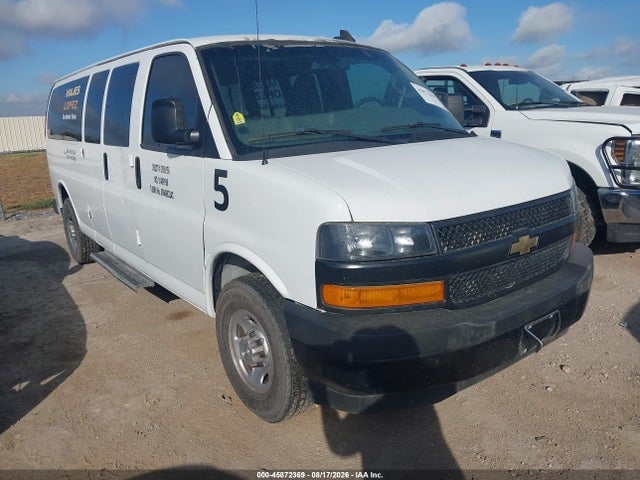 Auction sale of the 2021 Chevrolet Express Passenger Rwd 3500 Extended Wheelbase Ls, vin: 1GAZGNFP9M1237101, lot number: 45872369