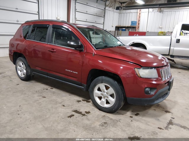 2014 Jeep Compass Sport მანქანა იყიდება აუქციონზე, vin: 1C4NJCBA6ED594927, აუქციონის ნომერი: 45872402