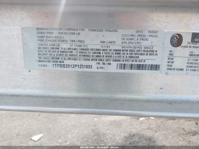 Продаж на аукціоні авто 2023 Arrowglass Timber Reaper 656, vin: AJC00540F323, номер лоту: 45872491