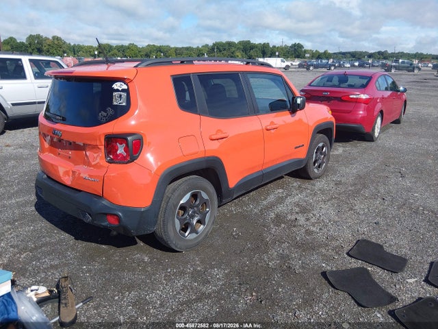 Продаж на аукціоні авто 2016 Jeep Renegade Sport, vin: ZACCJAAT2GPE29296, номер лоту: 45872582