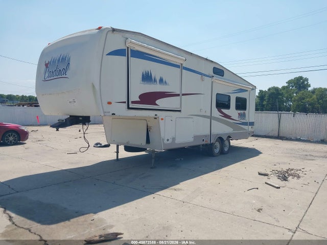 45872588 :رقم المزاد ، 4X41CAE296G088381 vin ، 2006 Forest River Cardinal 5th Whl Travel Trailer مزاد بيع