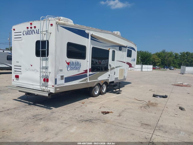 45872588 :رقم المزاد ، 4X41CAE296G088381 vin ، 2006 Forest River Cardinal 5th Whl Travel Trailer مزاد بيع