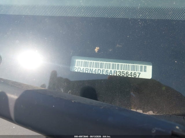45872640 :رقم المزاد ، 2D4RN4DE6AR356467 vin ، 2010 Dodge Grand Caravan Se مزاد بيع