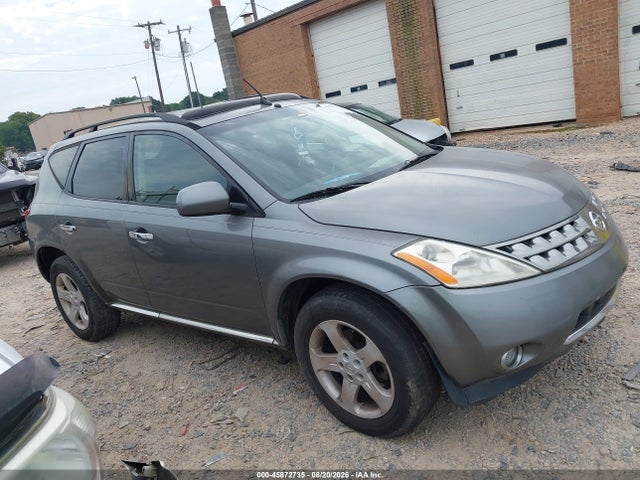 2006 Nissan Murano Sl მანქანა იყიდება აუქციონზე, vin: JN8AZ08W26W507608, აუქციონის ნომერი: 45872735