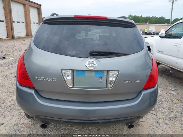 2006 Nissan Murano Sl მანქანა იყიდება აუქციონზე, vin: JN8AZ08W26W507608, აუქციონის ნომერი: 45872735