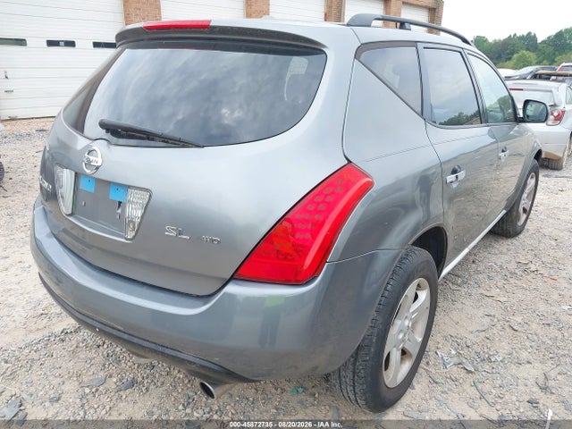 2006 Nissan Murano Sl მანქანა იყიდება აუქციონზე, vin: JN8AZ08W26W507608, აუქციონის ნომერი: 45872735