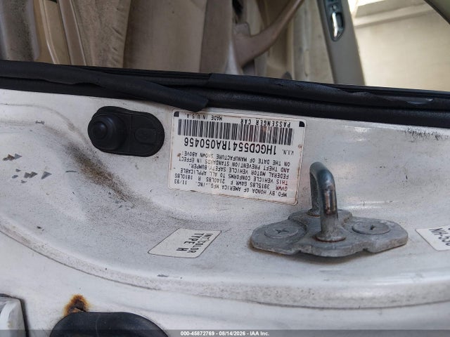 45872769 :رقم المزاد ، 1HGCD5541RA050456 vin ، 1994 Honda Accord Lx/ex مزاد بيع