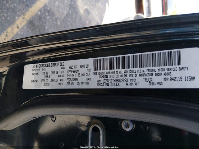 Aukcja sprzedaży 2011 Ram Ram 1500 Slt, vin: 1D7RV1CTXBS672293, numer aukcji: 45872772