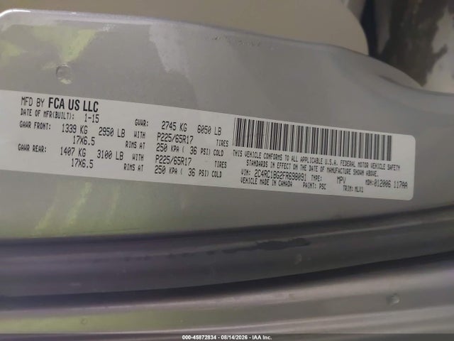 2C4RC1BG2FR698091 Chrysler Town &amp; Country Touring