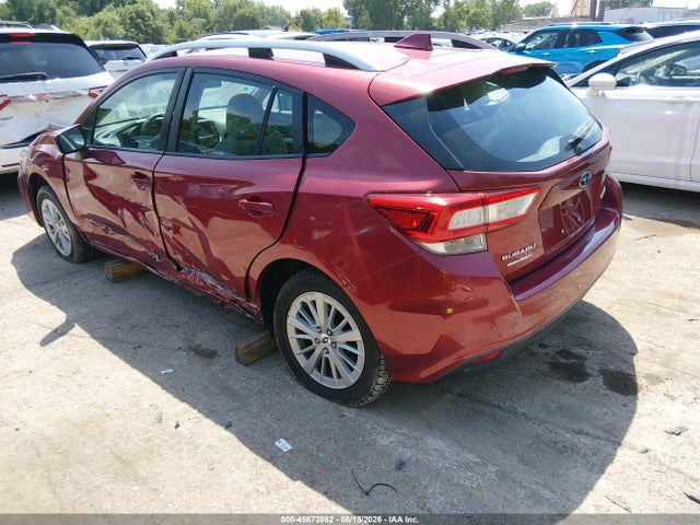 Продажа на аукционе авто 2018 Subaru Impreza 2.0i Premium, vin: 4S3GTAD6XJ3733621, номер лота: 45872862