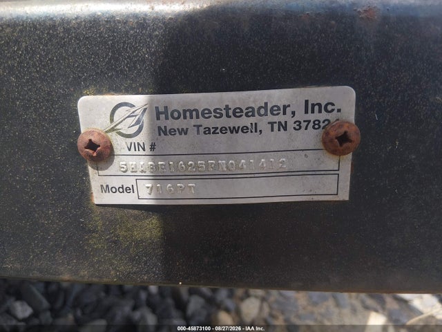 45873100 :رقم المزاد ، 5HABE1625FN041412 vin ، 2015 Homesteader Cargo Trailer مزاد بيع