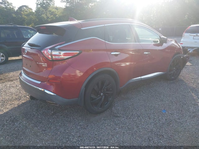 Продаж на аукціоні авто 2017 Nissan Murano Platinum, vin: 5N1AZ2MHXHN145434, номер лоту: 45873119