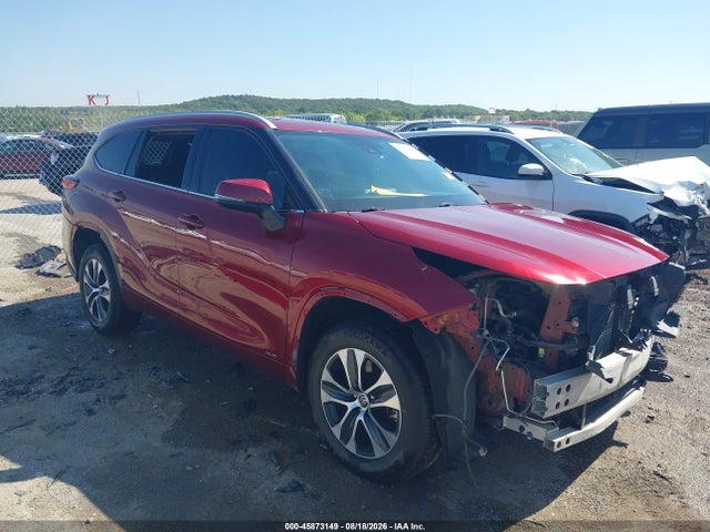2022 Toyota Highlander Hybrid Xle მანქანა იყიდება აუქციონზე, vin: 5TDHBRCH1NS545373, აუქციონის ნომერი: 45873149
