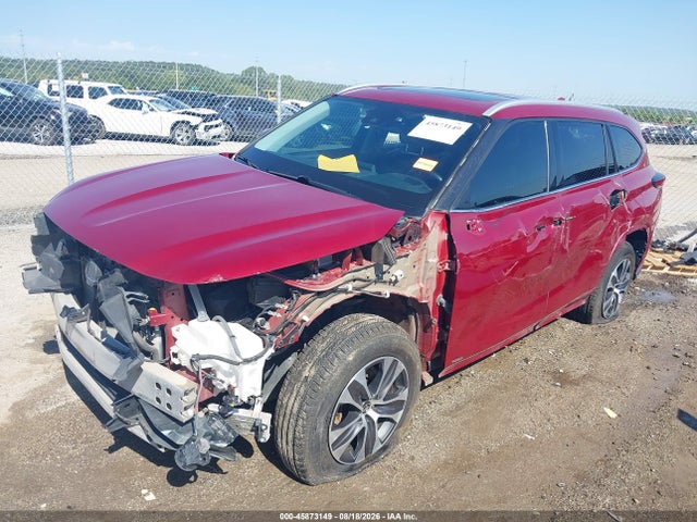 2022 Toyota Highlander Hybrid Xle მანქანა იყიდება აუქციონზე, vin: 5TDHBRCH1NS545373, აუქციონის ნომერი: 45873149