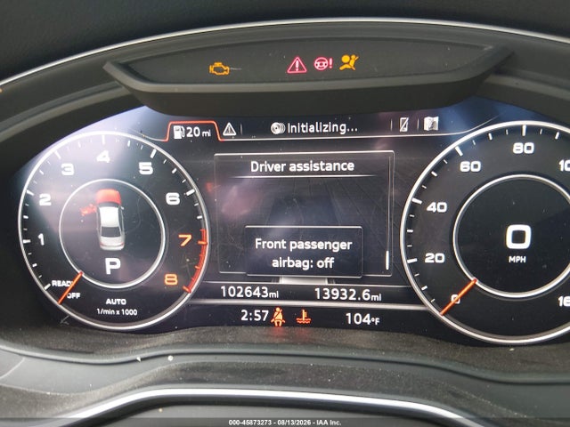 Aukcja sprzedaży 2018 Audi A4 2.0t Premium/2.0t Tech Premium, vin: WAUENAF47JA045291, numer aukcji: 45873273