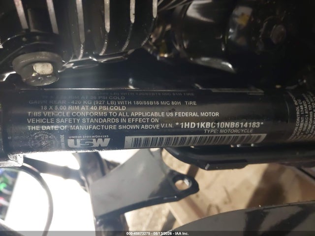 Продаж на аукціоні авто 2022 Harley-davidson Flhx, vin: 1HD1KBC10NB614183, номер лоту: 45873275