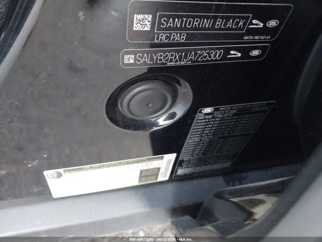Aukcja sprzedaży 2018 Land Rover Range Rover Velar P250 S, vin: SALYB2RX1JA725300, numer aukcji: 45873350
