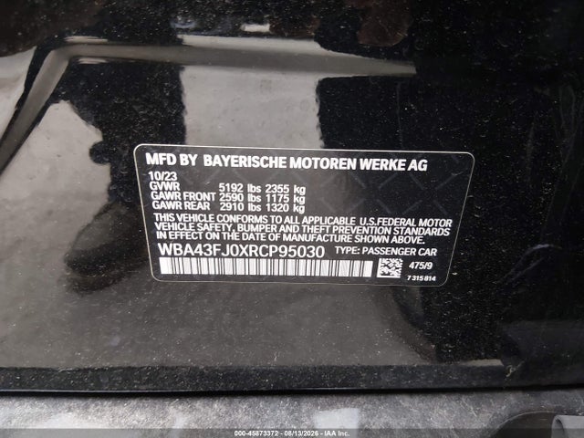 BMW 530I 2024 WBA43FJ0XRCP95030 Image 9