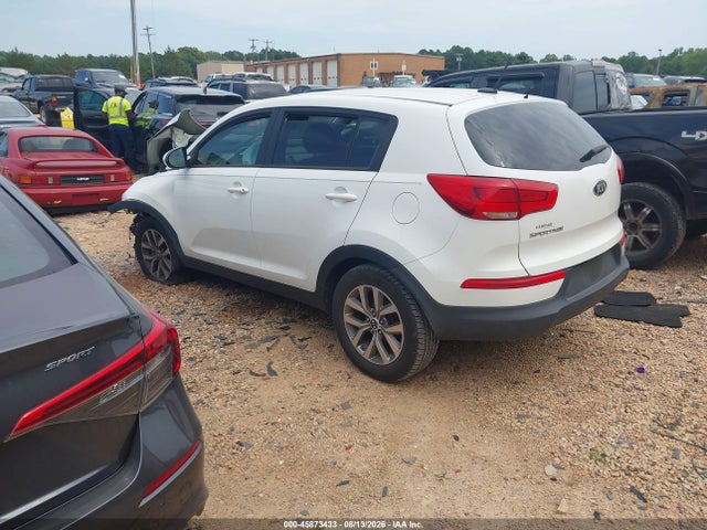2014 Kia Sportage Lx მანქანა იყიდება აუქციონზე, vin: KNDPB3AC8E7587095, აუქციონის ნომერი: 45873433