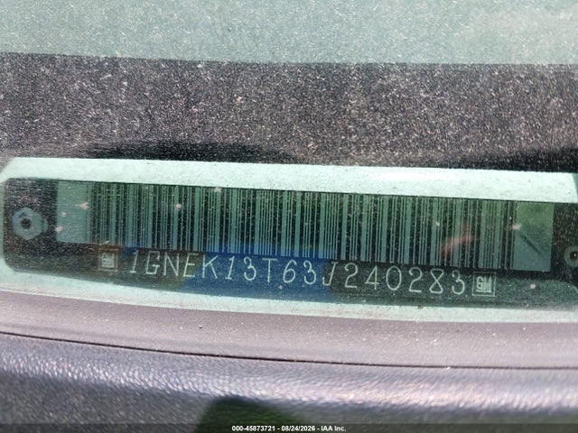 Aukcja sprzedaży 2003 Chevrolet Tahoe Ls, vin: 1GNEK13T63J240283, numer aukcji: 45873721