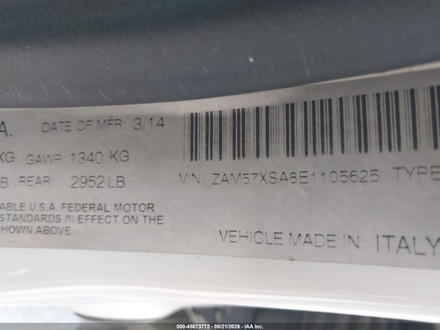 Maserati Ghibli 2014 ZAM57XSA8E1105625 Image 9