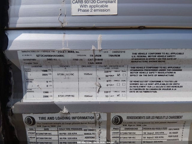 Coachmen Catalina 2017 5ZT2CARB0HA024930 Image 9