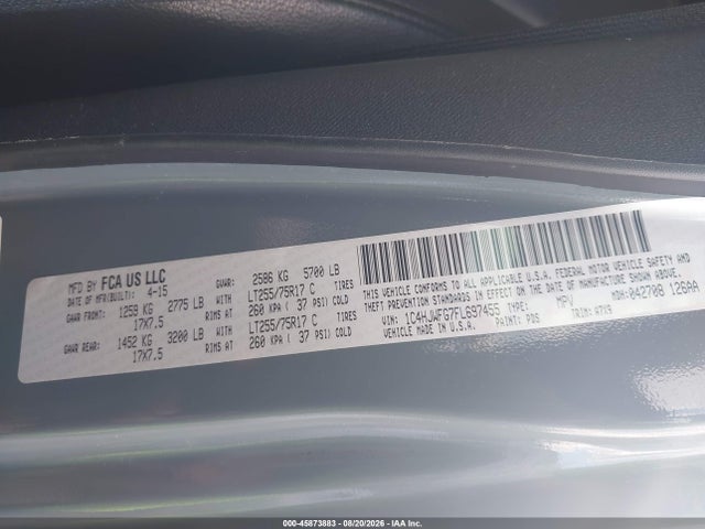 Продаж на аукціоні авто 2015 Jeep Wrangler Unlimited Rubicon, vin: 1C4HJWFG7FL697455, номер лоту: 45873883