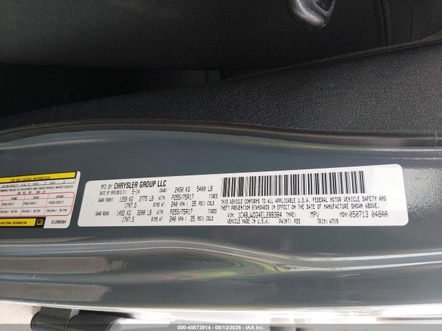 Продаж на аукціоні авто 2014 Jeep Wrangler Unlimited Sport, vin: 1C4BJWDG4EL288384, номер лоту: 45873914