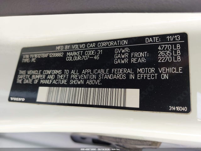 Volvo S60 T5 Premier 2015 YV1612TBXF1299882 Image 9