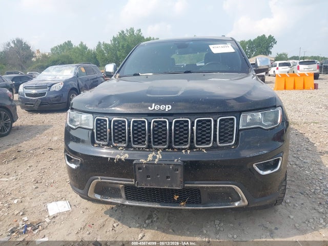 2018 Jeep Grand Cherokee Limited 4x2 მანქანა იყიდება აუქციონზე, vin: 1C4RJEBG2JC514217, აუქციონის ნომერი: 45874099