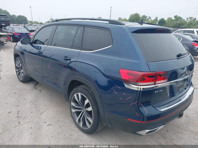 2022 Volkswagen Atlas 3.6l V6 Se W/technology მანქანა იყიდება აუქციონზე, vin: 1V2KR2CA1NC559379, აუქციონის ნომერი: 45874109