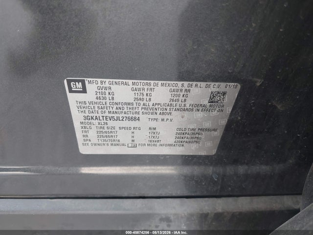 GMC Terrain Sle 2018 3GKALTEV5JL276684 Image 9