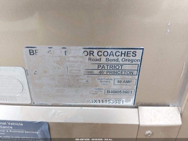 Продаж на аукціоні авто 2001 Beaver Patriot, vin: 4SLC3LP3X11153681, номер лоту: 45874258