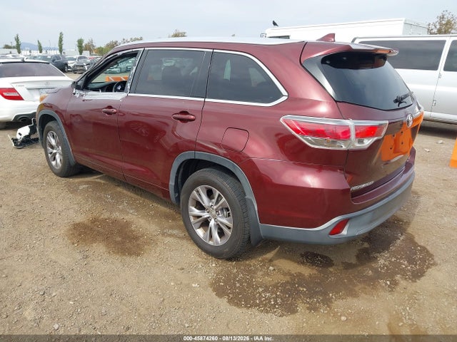 Toyota Highlander Xle V6 2015 5TDJKRFH7FS100019 Image 3