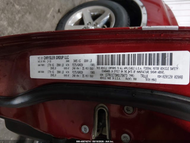 45874274 :رقم المزاد ، 1D7RV1CT9AS179073 vin ، 2010 Dodge Ram 1500 Slt/sport/trx مزاد بيع