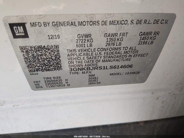 Chevrolet Blazer Awd 3lt 2020 3GNKBJRS1LS614606 Image 9