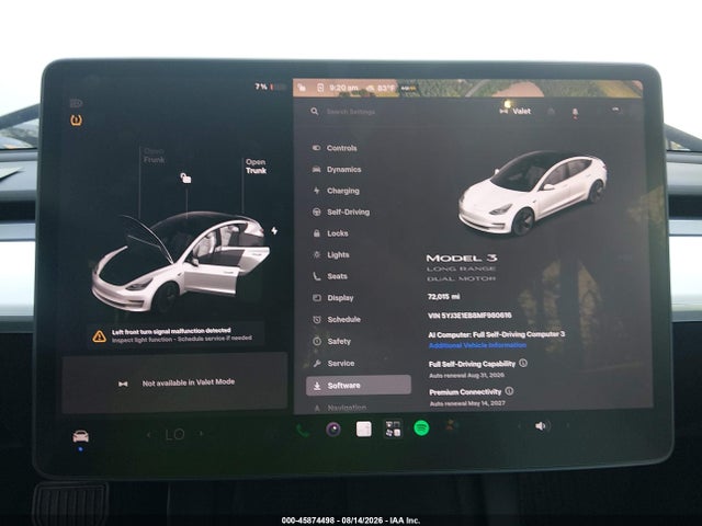 Tesla Model 3 Long Range Dual Motor All-wheel Drive 2021 5YJ3E1EB8MF980616 Image 7