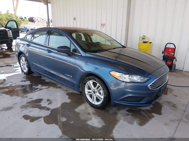 2018 Ford Fusion Hybrid S მანქანა იყიდება აუქციონზე, vin: 3FA6P0UU0JR235847, აუქციონის ნომერი: 45874505