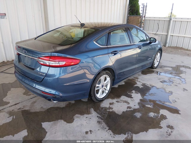 2018 Ford Fusion Hybrid S მანქანა იყიდება აუქციონზე, vin: 3FA6P0UU0JR235847, აუქციონის ნომერი: 45874505