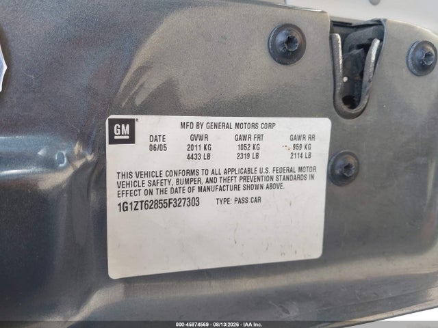 Продаж на аукціоні авто 2005 Chevrolet Malibu Maxx Ls, vin: 1G1ZT62855F327303, номер лоту: 45874569