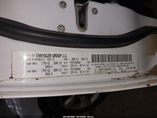 45874659 :رقم المزاد ، 1C6RR7HT6DS599637 vin ، 2013 Ram 1500 Sport مزاد بيع