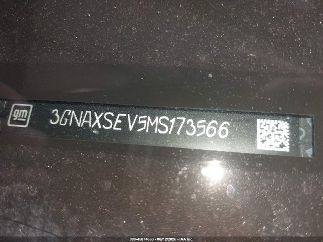 Продажа на аукционе авто 2021 Chevrolet Equinox Awd Ls, vin: 3GNAXSEV5MS173566, номер лота: 45874663