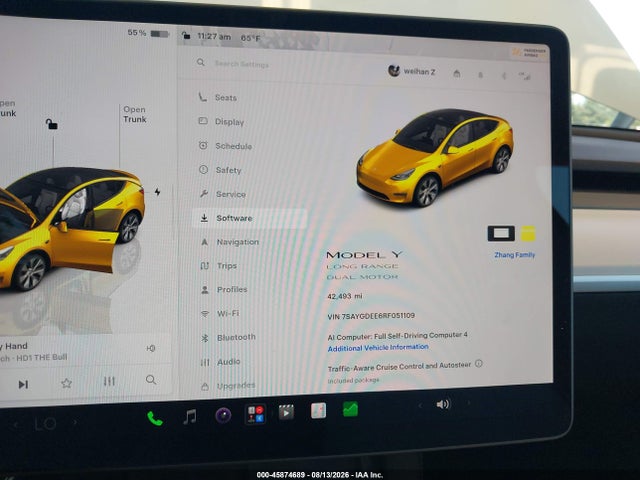 45874689 :رقم المزاد ، 7SAYGDEE6RF051109 vin ، 2024 Tesla Model Y Long Range Dual Motor All-wheel Drive مزاد بيع