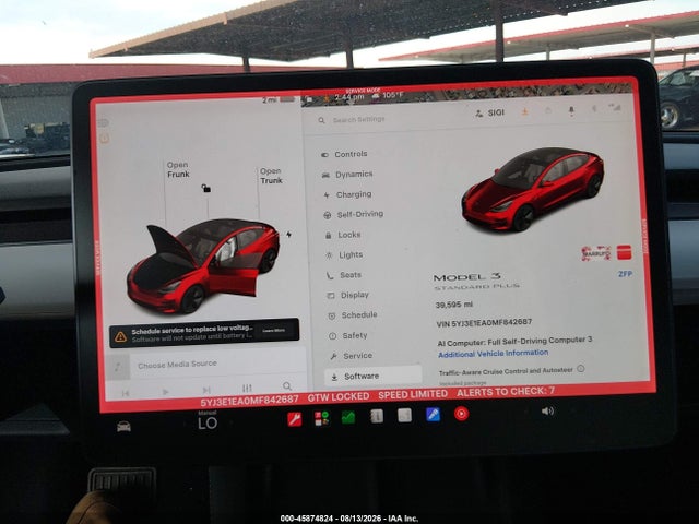 Tesla Model 3 Standard Range Plus Rear-wheel Drive 2021 5YJ3E1EA0MF842687 Image 18