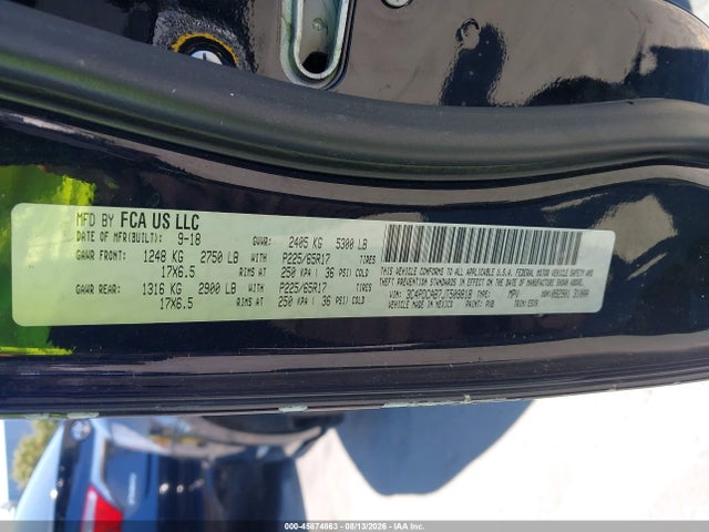 45874863 :رقم المزاد ، 3C4PDCAB7JT509818 vin ، 2018 Dodge Journey Se مزاد بيع